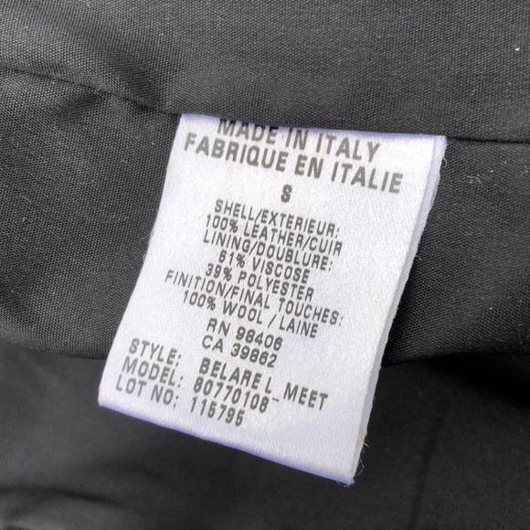 THEORY Italian Leather Bomber Jacket - Picture 12 of 16